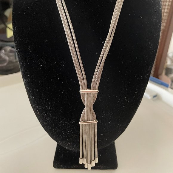 Beautiful silver rope-like necklace - Picture 2 of 4